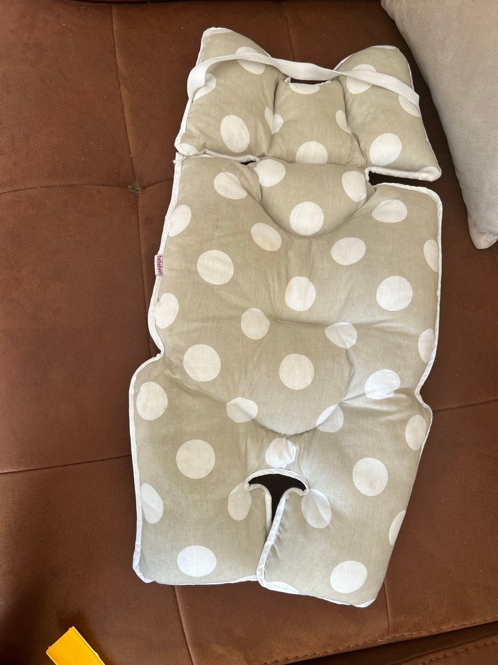 Bebek Arabası ve Puset Minderi - Gri Kahverengi - Görsel 2