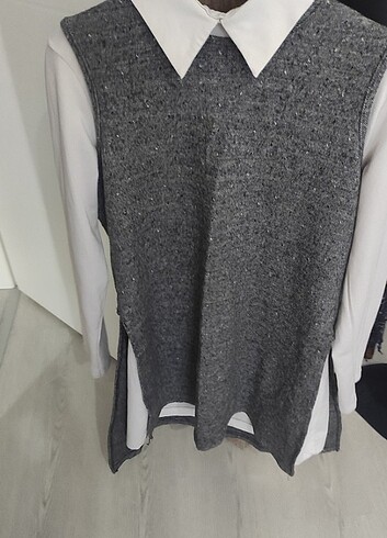xl Beden gri Renk 3lü takıım