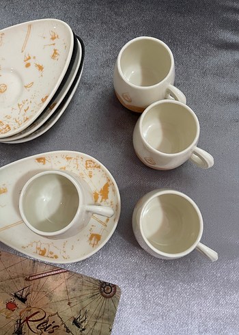 Beyaz Kahve Fincanı ve Tabak - Görsel 4