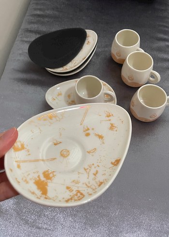 Beyaz Kahve Fincanı ve Tabak - Görsel 6