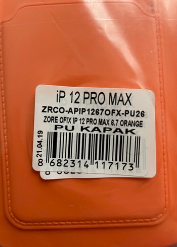 Iphone 12 PRO MAX Turuncu Kartlıklı Telefon Kılıfı - Görsel 2