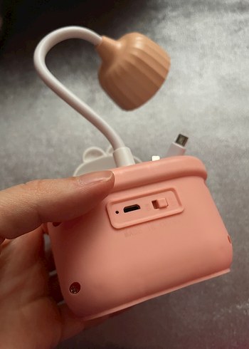 Pembe Pastel Dekoratif Masa Lambası - Görsel 3