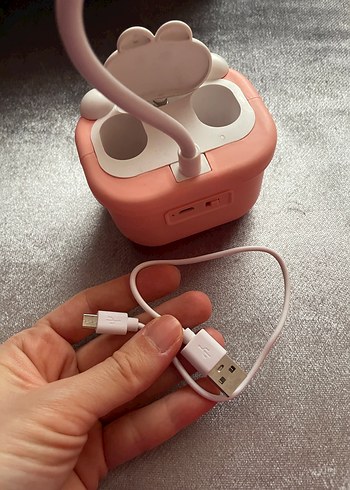 Pembe Pastel Dekoratif Masa Lambası - Görsel 4