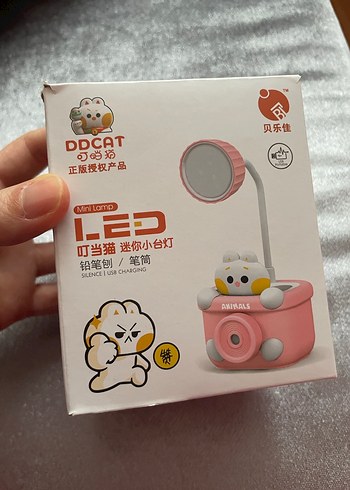 Pembe Pastel Dekoratif Masa Lambası - Görsel 6