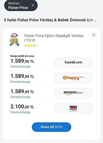 Fisher Price Fisher price yürüteç