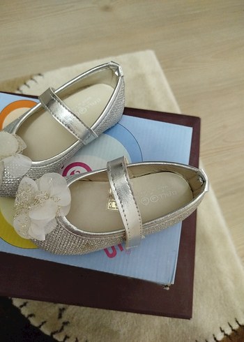 Kız Çocuk  Fırfırlı Babet Ayakkabı - Görsel 2