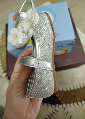 Kız Çocuk  Fırfırlı Babet Ayakkabı - Görsel 3