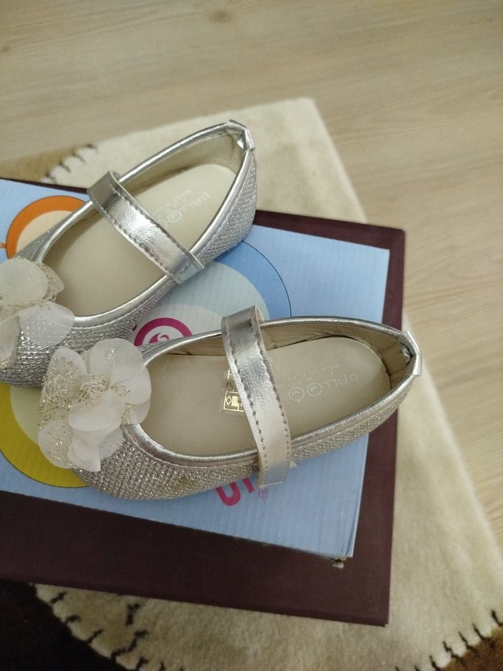 Kız Çocuk  Fırfırlı Babet Ayakkabı - Görsel 2