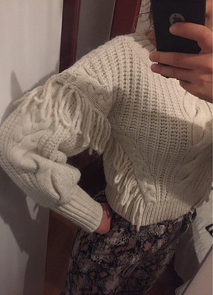 universal Beden beyaz Renk Zara model kazak