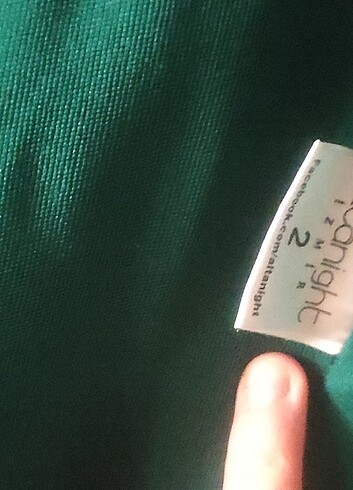 36 Beden Yeşil uzun abiye elbise