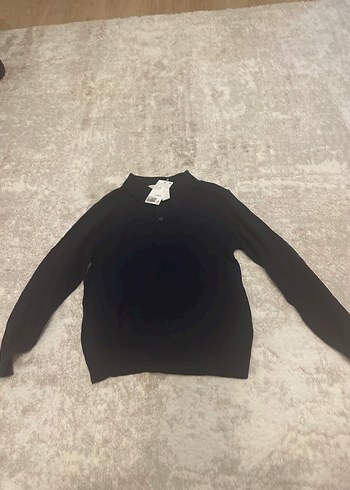 H&M Polo Yaka İnce Triko Kazak