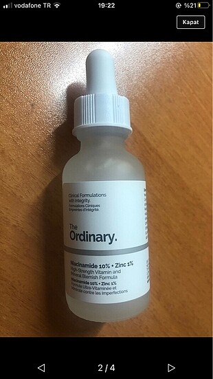 The ordinary niacinamide