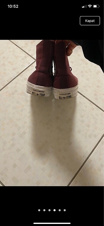 39 Beden bordo Renk Converse
