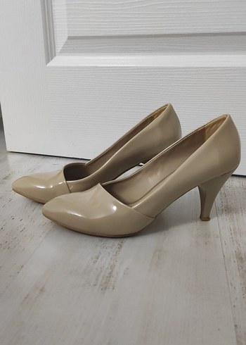 Diğer Diger Bej Stiletto Kadın Topuklu Ayakkabı