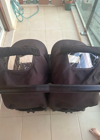 Diğer Beden Siyah ikiz Bebek Arabası
