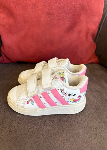 Adidas Kız Çocuk Pembe Baskılı Cırtlı adidas Spor Ayakkabı