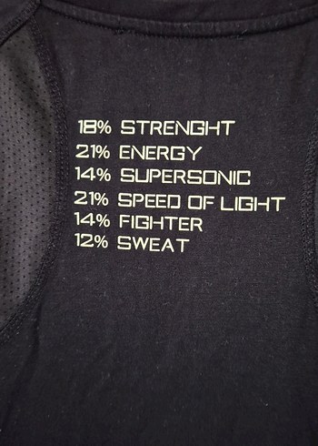 Siyah Kısa Kollu spor  tsört - Görsel 5