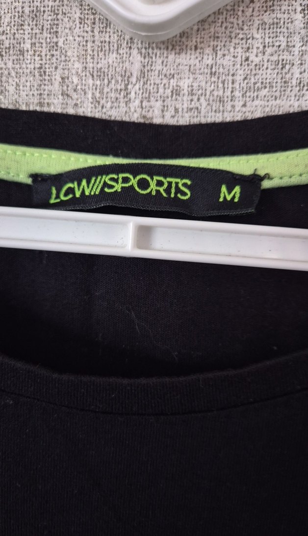 Siyah Kısa Kollu spor  tsört - Görsel 3