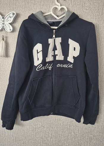 GAP lacivert Fermuarlı Sweatshirt