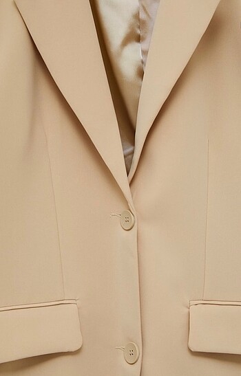 s Beden Pull&Bear katlı yaka maskülen blazer