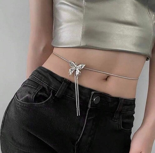 Sheinside Y2k Kelebek Ayarlanabilir Kolye Aksesuar