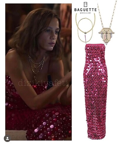 New Arrivals Pembe Pullu Elbise