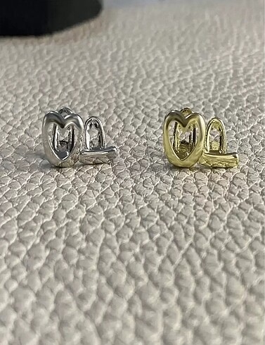 Y2k Hip Hop Gümüş Rengi Kalpli İkili Tooth Grillz Gems Diş Taşı - Görsel 3