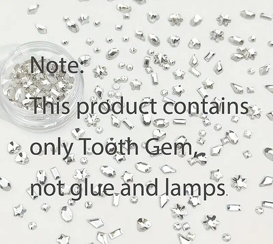 Y2k Coquette Kırmızı ve Beyaz Taşlı 40 Adet Teeth Grillz Gems Di - Görsel 7