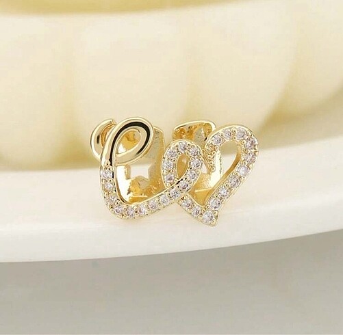 Y2k Hip Hop Gold Rengi Kalpli Taşlı Gems Tooth Grillz Diş Taşı A - Görsel 6