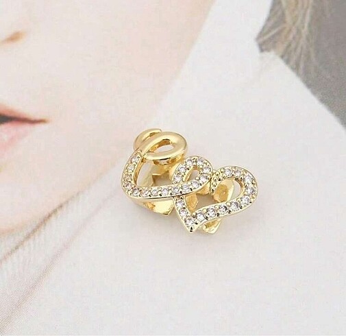 Y2k Hip Hop Gold Rengi Kalpli Taşlı Gems Tooth Grillz Diş Taşı A - Görsel 3