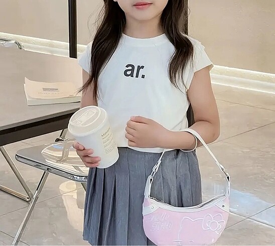 Beden Y2k Hello Kitty Pembe Kol Çanta