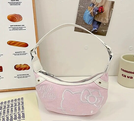 Y2k Hello Kitty Pembe Kol Çanta