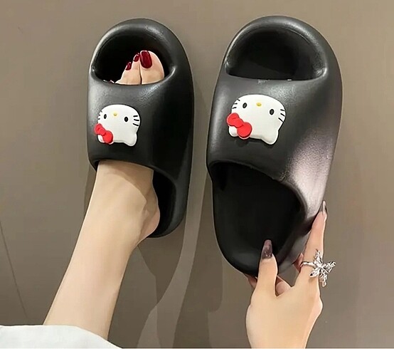 Hello Kitty Y2k Hello Kitty Siyah Terlik
