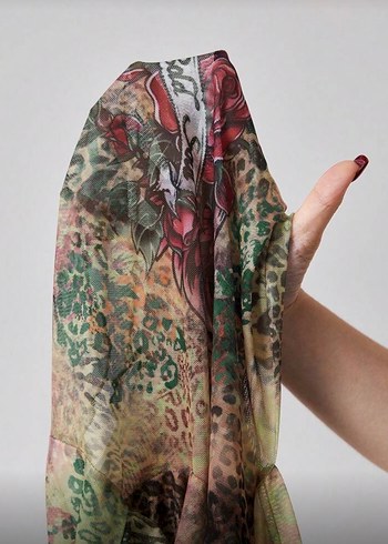 Rebel Soul La Saade Blouse-Y2K Transparan Mesh Kapüşon Crop Bluz - Görsel 7