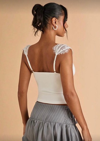 İcınic Lace La Saade Dantel Büstiyer Bluz - Görsel 2