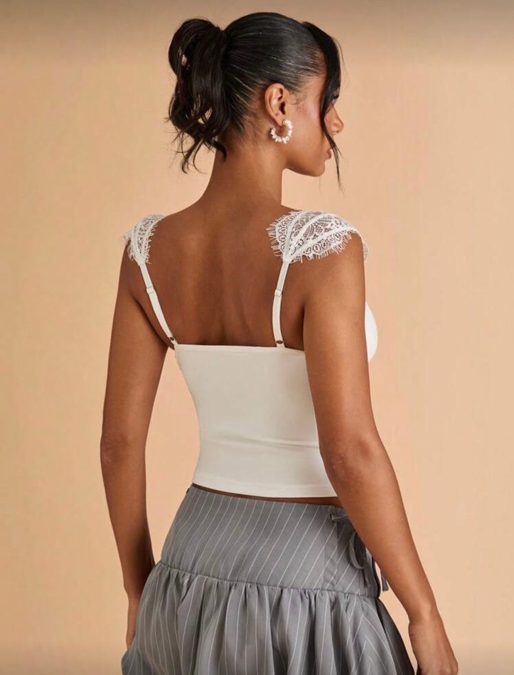 İcınic Lace La Saade Dantel Büstiyer Bluz - Görsel 2