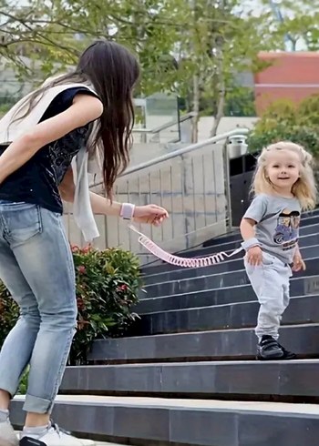 Kilitli Anti Kaybolma Önleyici Ebeveyn Çocuk Bağlayıcı Bileklik - Görsel 2