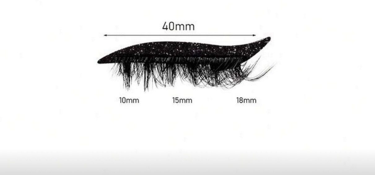 Eyeliner Formlu Kendinden Yapışkanlı Tak-Çıkar 5D Takma Kirpik - Görsel 4