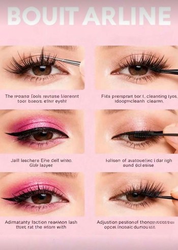 Eyeliner,Far &Kirpik Sticker Seti ve Hediye Kirpik Takma Aparatı - Görsel 4