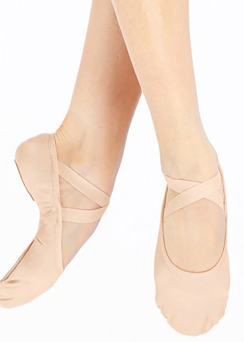 La Saade  Profesyonel Çapraz Lastikli Pembe Bale Ayakkabısı - Görsel 2