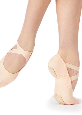 La Saade  Profesyonel Çapraz Lastikli Pembe Bale Ayakkabısı - Görsel 3