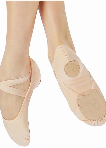 La Saade  Profesyonel Çapraz Lastikli Pembe Bale Ayakkabısı - Görsel 4