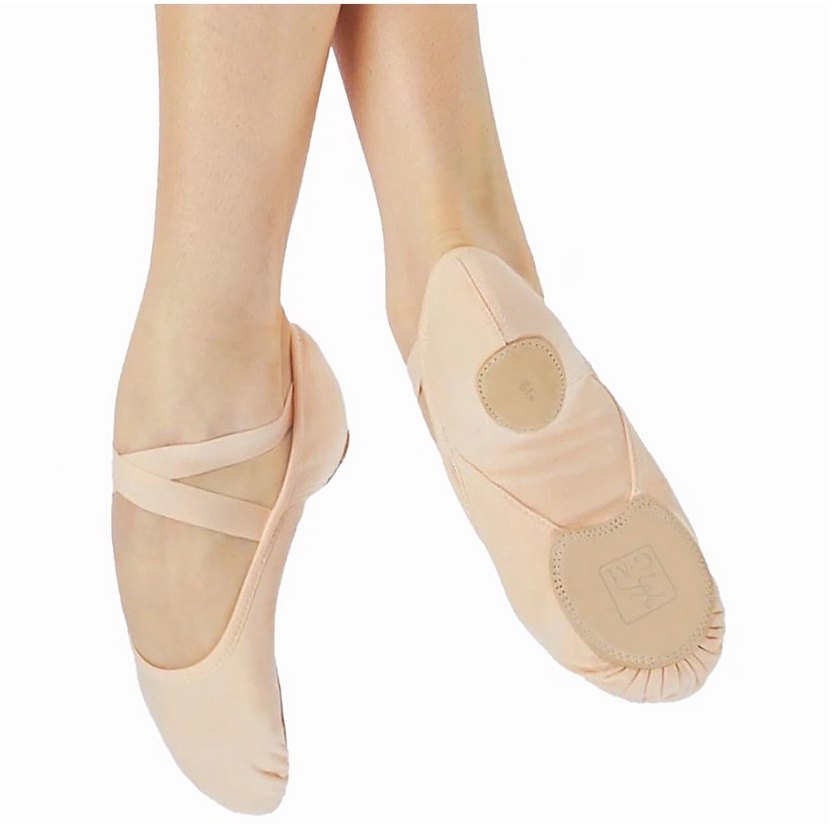 La Saade  Profesyonel Çapraz Lastikli Pembe Bale Ayakkabısı - Görsel 4