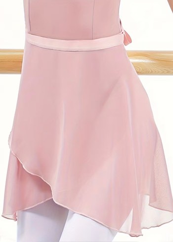 La Saade Pink Ballet Muse Chiffon Skirt  Pembe Şifon Bale Eteği - Görsel 5