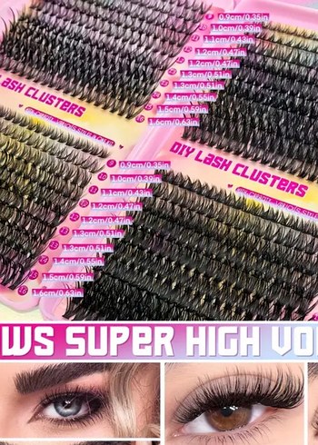 Pembe Renkli Takma Kirpik Seti - Görsel 4