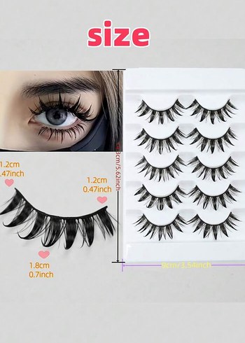 Siyah Takma Kirpik Seti - Görsel 9