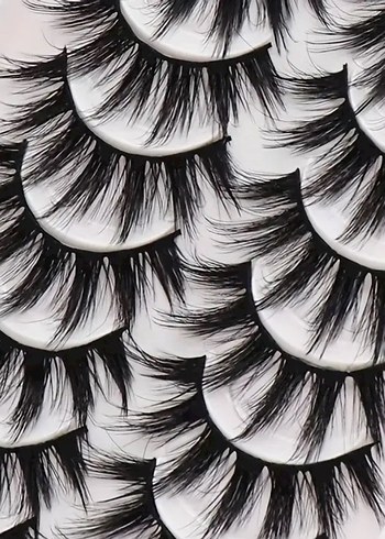 Bej Renkli Takma Kirpik Seti - Görsel 4