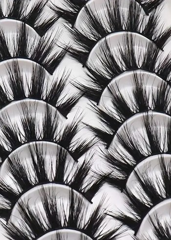 Bej Renkli Takma Kirpik Seti - Görsel 6