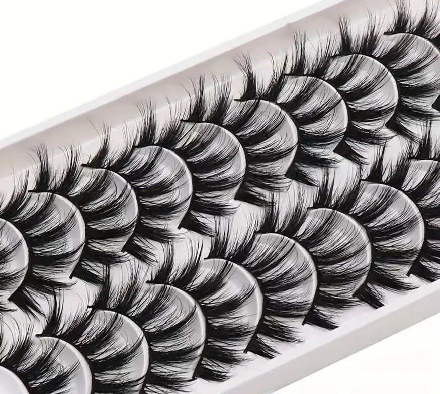 Bej Renkli Takma Kirpik Seti - Görsel 3