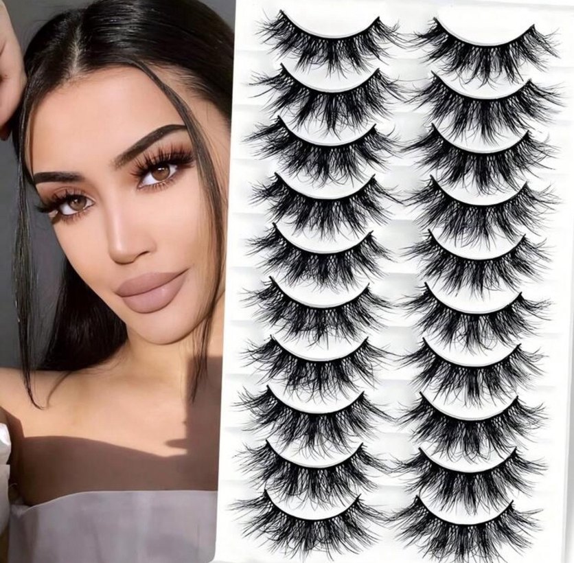 Bej Renkli Takma Kirpik Seti - Görsel 2